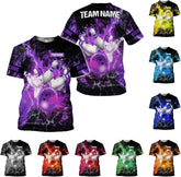 Mostprints Personalized Name Bowling Shirts for Men and Women 3D, Bowling Shirts for Team Bowling, Bowling Shirts Gift