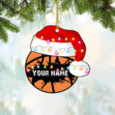 mostprints Personalized Basketball Ornaments, Basketball Christmas Ornament, Custom Basketball Player Ornament, Basketball Ornaments for Christmas Tree, Basketball Team Ornament (B7)