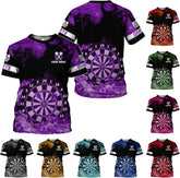 HomeDesign Personalized Dart Shirts, Darts Shirts for Men, Dart Jerseys for Teams, Dartboard Players Shirt Darts Board Gift