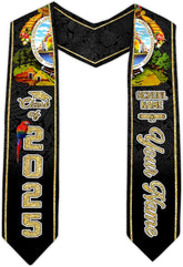 Pretyprints Honduran Graduation Sash, Custom Honduran American Flag Graduation Sash 2025, Honduras Graduation Stole