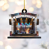 Personalized Stage Ornament 2024 Concert Live Music Show Christmas Ornament Music Festival Christmas Ornament Singing Ornament Concert Christmas Ornament Musician Ornament (Acrylic, Style 2)