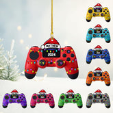 Artparel Personalized Gamer Ornament Custom Name Game Controller Ornament Shape Flat Computer Ornament for Gamer Gaming Ornament Gamer Christmas Ornament (VGC5)