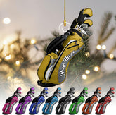 Podagree Personalized Golf Ornament Golf Clubs Ornament Golfer Gift Xmas Golf Bag Ornament Golf Team Ornaments Golfer Christmas Ornament 2023 Golf Christmas Tree Decor Golf Gifts (GF3)