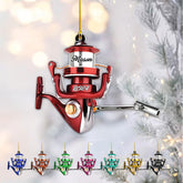 Paniprints Personalized Fishing Christmas Tree Ornaments, Fishing Ornaments for Christmas Tree, Fisherman Ornament, Gift for Fishing Lover Pine Decoration Xmas (Fishing4)