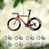 Personalized Mountain Bike Ornament 2024, Bike Ornaments for Christmas Tree, Bicycle Ornament Mountain Biking Riding Ornaments Dirt Bike Ornament, Gift for Biker Cyclist Gifts Xmas Racing Decor (Bk15)