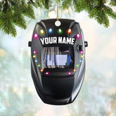 mostprints Personalized Welder Ornament, Custom Welder Ornaments Welding Ornaments Flat Two Sided Hanging Plastic Ornaments Welder Gift Christmas Ornament Hanging Decorations Ornament (WD11)