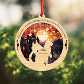 MAPrints Personalized Cat Suncatcher Ornaments For Christmas Tree, Custom Cat Christmas Ornament 2024, Gift For Christmas Cat Lovers Cat Memorial Ornament, Cat Hanging Ornament Cat On The Moon (CAT 9)