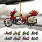 Paniprints Personalized Motorcycle Ornaments 2024, Motorcycle Ornament for Christmas, Christmas Motorcycle Decorations for Pine Tree Xmas, Biker Ornament (Motobike 8)