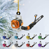 Custom Leaf Blowers Christmas Light Ornament, Leaf Blowers Ornament Decor, Lawn Mowers Hanging Tree Ornament, Agricultural Xmas Ornament, Farmer Ornament, Christmas Tree Decor (Acrylic, Style 9)