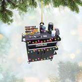 Personalized Tattoo Ornament, Tattoo Artist Christmas Ornaments 2024, Christmas Tattoos for Ornaments Gifts for Tattoo Artists Tattoo Machine Tattoo Shop Tattoo Artist Gifts Tree Decor (Tattoo 7)