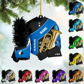 AOVL Custom Marching Band Ornament Music Ornament Marching Band Teacher Gifts Music Marching Band Gifts Band Director Gifts Music Ornament Marching Band Teacher Gifts Music (MB2)