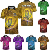 Personalized Funny Disc Golf Polo for Men, Retro Disc Golf Shirts, Disc Golf Gifts, Disc Golf Polo Size S-5XL