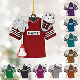 Personalized Lacrosse Ornament, Personalized Lacrosse Amor Acrylic Shape Flat Ornament, Gifts for Lacrosse Lovers, Lacrosse Players, Friends, Lacrosse Christmas Ornament (Multi 11)