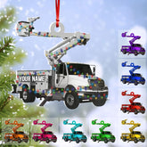 HomeDesign Personalized Lineman Ornament Custom Lineman Ornaments Line Man Christmas Ornaments Gifts for Lineman Ornament Lineman Christmas Hanging Ornament Lineman Gift Xmas Tree (Lm1)