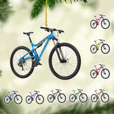 Personalized Mountain Bike Ornament 2024, Bike Ornaments for Christmas Tree, Bicycle Ornament Mountain Biking Riding Ornaments Dirt Bike Ornament, Gift for Biker Cyclist Gifts Xmas Racing Decor (Bk7)