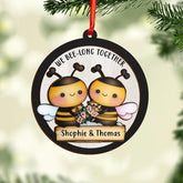 Personalized Bee Ornaments, Bee Xmas Ornaments, Bee Merry Christmas 2024 Ornament, Bee Bumble Bee Ornament, Honey Bee Ornaments, Beekeeper Ornament Bee Party Decorations, Gift for Bee Lovers (Bee 6)
