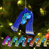 Artparel Personalized Swimming Ornament Gift for Swimming Lovers Ornaments Boy\/Girl Swimmer Christmas Ornament Christmas Tree Decor Swimming Christmas Ornament Lovers Xmas (SMM 7)