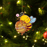 Personalized Bee Ornaments, Bee Xmas Ornaments, Bee Merry Christmas 2024 Ornament, Bee Bumble Bee Ornament, Honey Bee Ornaments, Beekeeper Ornament Bee Party Decorations, Gift for Bee Lovers (Bee 2)