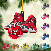 Personalized Wrestling Christmas Ornament 2024 Wrestling Christmas Ornament Gift for Wrestling Player Wrestling Christmas Tree Ornaments for Boys or Girls (Acrylic, Style 8)