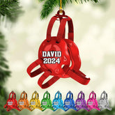 Personalized Wrestling Christmas Ornament 2024 Wrestling Christmas Ornament Gift for Wrestling Player Wrestling Christmas Tree Ornaments for Boys or Girls (Acrylic, Style 10)