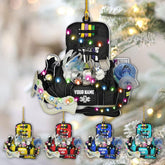 mostprints Personalized EMT Ornament, Paramedic EMS EMT Ornaments for Christmas Tree 2023, Medical Profession Gifts, Custom EMS, EMT Uniforms Ornament Surgery Medical Hanging Ornament (EM4)