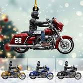 Artparel Custom Motorcycle Ornaments 2024 Motorcycle Ornaments for Christmas Tree Personalized Dirt Bike Ornament Motocross Christmas Ornament Biker Ornament (MC12)