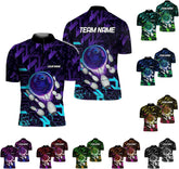 LigtHuy Personalized Bowling Jersey 3D, Bowling Shirts for Team, Bowling Shirt Unisex for Men Women, Bowling Shirts for Men 3