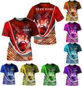 Rivelus Personalized Name Bowling Shirts for Men and Women 3D, Bowling Shirts for Team Bowling, Bowling Shirts Gift 4