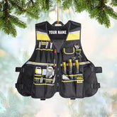 mostprints Personalized Mechanic Tools Ornaments, Custom Mechanic Christmas Ornaments, Mechanic Worker Lover, Gift Ornament Christmas Tree Hanging Pine Decorations, Mechanic Gift (M8)