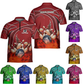 Pretyprints Personalized Name Bowling Baseball Jersey, Bowling Shirts for Men, Bowling Jerseys for Team, Bowling Shirts