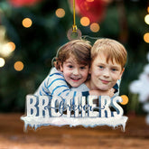 Personalized Name Christmas Ornaments 2024, Custom Photo Acrylic Ornaments for Christmas Trees Unique, Photo Family Christmas Ornaments 2024, Gifts for Family Members (Brother)
