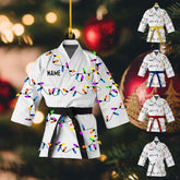 Artparel Personalized Karate Ornament Karate Uniform Ornaments Gifts for Karate Lovers Karate Gift Christmas Ornament 2024 Taekwondo Ornament Jiu Jitsu Ornament Gift for Karate (Karate 4)