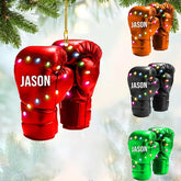 Personalized Boxing Ornament, Boxing Gloves Christmas Light Ornament, Custom Boxing Ornament, Kick Boxing Ornament, Gift for Boxing Lovers, Boxer Ornament Gift for Boxing Lovers (Boxing 1)