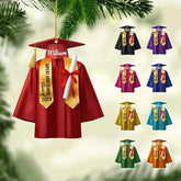 Personalized Graduation Ornaments Class of 2024 Graduation Gown Ornament Gifts Graduation Ornaments Class of 2025 College Graduation Ornaments Class of 2024 Graduate Ornament Tree Hanging Decor (GN10)