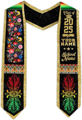 African American Graduation Sash, Graduation Stole Customize, African Graduation Sash, Graduation Stole Class of 2025