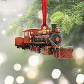 Personalized Train Ornament 2024 Train Christmas Ornaments, Railroader Ornaments Christmas Train Ornament, Train Ornaments for Christmas Tree Gift for Boy Trainman Rail Roader Hanging Decor Xmas (T15)