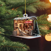 Mostefy Personalized Dentist Christmas Ornaments 2024, Dental 2D Flat Printed Acrylic Ornament, Dentist Xmas, Dentist Hanging Ornament, Custom Dentist (Style 8)