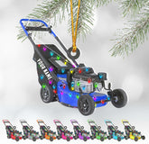 Artparel Custom Lawn Mowers Christmas Ornaments 2024 Custom Lawn Mowers Ornaments Farmhouse Lawn Mowers Driver Gifts Riding Mowers with Xmas Light Acrylic Ornament 2024 (LM12)