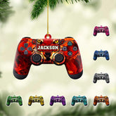 Personalized Video Game Controller Ornament, Custom Gamer Ornament Christmas Ornaments Gaming Controller Gift for Gamer, Gaming Ornaments for Christmas Tree Decorations 2D Gaming Ornaments (G7)