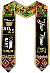 African American Graduation Sash, Graduation Stole Customize, African Graduation Sash, Graduation Stole Class of 2025