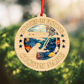 Personalized Fishing Ornaments for Christmas Tree, Fish Ornament, Fishing Decorations Flat 2D, Fishing Vest and Hat Ornament, Custom Christmas Ornament 2024,Gift for Fishing Lover (Fishing 8)