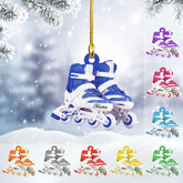 AOVL Custom Roller Skate Ornaments 2024 Roller Skate Christmas Ornament Roller Skate Ornaments for Christmas Tree Roller Skate Ornament Gift for Roller Skate Lovers Roller Skates Christmas (RS7)