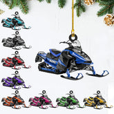 Artparel Personalized Customized Snowmobile Shoes Acrylic Christmas Ornament for Snowmobile Lovers (SM 3)