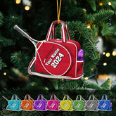 AOVL Tennis Ornament 2024 Gifts for Tennis Players Tennis Ornaments for Christmas Tree Tennis Decor Tennis Gifts for a Tennis Lover Sports Christmas Ornaments Great Gift Idea for Tennis Lovers (TN7)