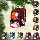 Mostefy Personalized Name Number Baseball Christmas Ornaments 2024, Baseball Ornaments for Christmas, Xmas, Gift Baseball Ornaments Pine Hanging (Multi 8)