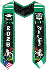 Pretyprints Custom Nigerian Graduation Sash Nigeria Graduation Stole Personalized Nigerian American Flag Graduation Sash 2025