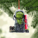 Artparel Personalized Hiking Bag Ornaments Hiking Bag Christmas Ornament Hiking Lover Christmas Camping Christmas Camping Gift Camping Hiking Camping Flat Ornaments