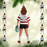 AOVL Personalized Rugby Ornament Rugby Player Gift Ornaments Rugby Team Gift Ornament Gift for Rugby Players Sports Ornaments for Christmas Tree Rugby Gifts for Sports (Rugby 2)