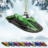 Personalized Jet Ski Ornament 2024 Custom Jet Ski Ornaments for Christmas Tree Watercraft Ornament Skiing Ornament Ski Ornament Jet Ski Gifts Jetski Ornaments Lovers Gift Tree Hanging Xmas Decor (J1)