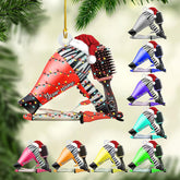 Paniprints Personalized Barber Ornaments for Christmas Tree 2024, Hair Dresser Christmas Ornaments, Hair Stylist Ornaments, Hair Salon Christmas Tree Ornaments Xmas Decor (Style 11)